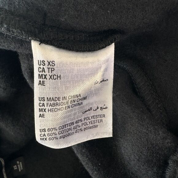 INC X-Small Joggers Sweatpants Stretch Pockets Elastic Waist Black New - Picture 4 of 6